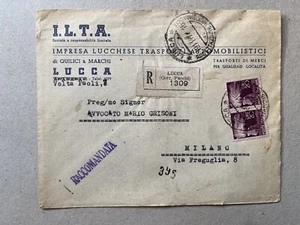 C) Busta Repubblica Democratica Lucca 19.11.47  - Picture 1 of 2