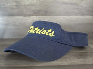Patriots Blue Yellow Big Play All American Made Visor Adjustable Strap Hat Cap - Picture 1 of 9