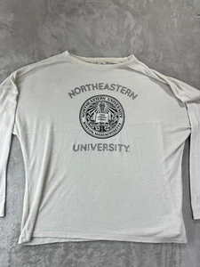 Northeastern University Spirit Jersey Langarmshirt Damen L weiß - Bild 1 von 8
