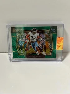 2022 Panini Select Football Derrick Henry GREEN Field Level /5 - Foto 1 di 2