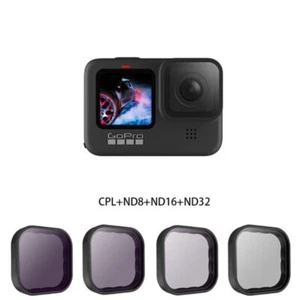 Camera Filters Set CPL ND8 ND16 ND32 Lens Filter Kit For Gopro Hero 9 10 11 12 - Picture 1 of 15