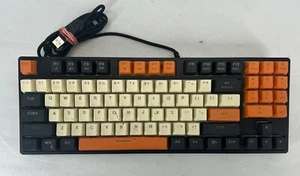 HAVIT KB487L Gaming Mechanical Keyboard TESTED - Cracked See Photos - Picture 1 of 4
