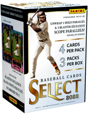 2022 Panini Select Baseball MLB Sealed Blaster Box 3 Packs - Image 1 of 4