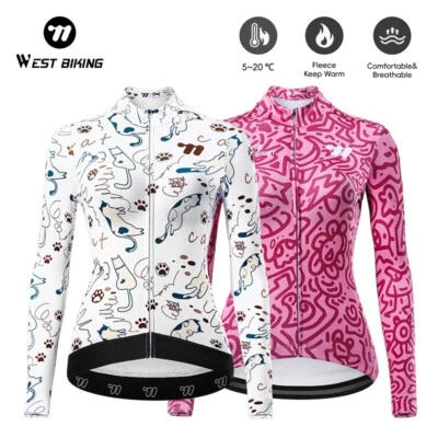 Damen Winddichte Abnehmen Jacke Thermo-Fleece-Fahrradtrikot Herbst-Wintermantel - Bild 1 von 4