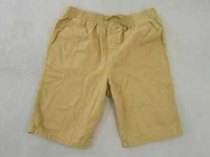 Levis Shorts Boys Large 12-13 Beige Drawstring Pockets Embroidered Canvas Fit 27 - Picture 1 of 10