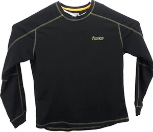 Rocky Men's Shirt Size L 42-44 L/S Crew Neck Black with Beige Accents Chest Logo - Picture 1 of 11