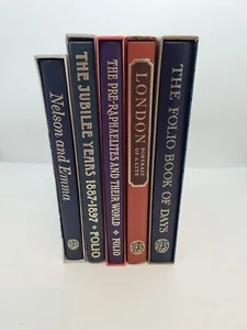 5 x The Folio Society gebundene Bücher mit Schubern - Nelson, London, Jubiläum - Bild 1 von 12