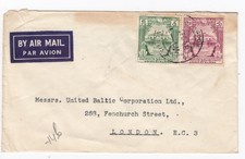1948 RANGOON Par Avion - Air Mail 12 As 6Ps to London Cover