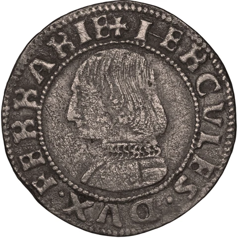 1471-1505 Grossone Ercole I Coin Duchy of Ferrara Italy Silver (MO3655-) Cover