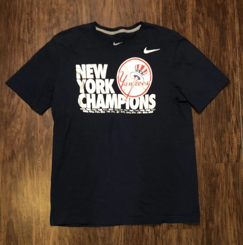New York Yankees Nike T-Shirt Adult Large Baseball MLB Regular Fit World Series Cover