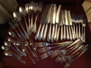 GEBR.REINER KRUMBACH 800 Silber Besteck 1910 45 Teile 1774gr.❤️❤️❤️ - Bild 1 von 11