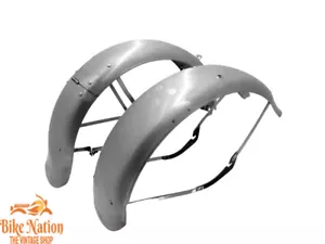 FIT FOR HARLEY DAVIDSON WLA MODEL 1942 & ONWARDS FRONT & REAR MUDGUARD SET - Bild 1 von 6