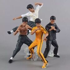 Hot 4pcs/set King of Kung Fu Bruce Lee Mini Action Figure Model Boxed Toy new