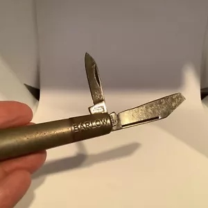 Antique Vintage Barlow 2 blade pocket knife Imperial RI RARE - Picture 1 of 11