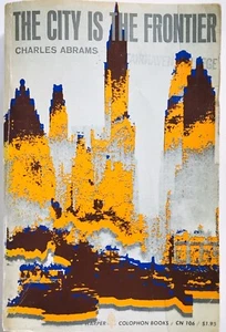 The City is the Frontier by Charles Abrams 1967 Harper Colophon Books PB CN 106 - Imagen 1 de 12