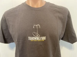 Transworld Surf Magazine Surfboard Surfing L Large Gray Shirt - Picture 1 of 4