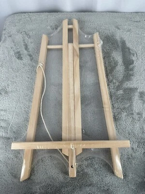 Soporte de exhibición de madera de mesa mediano con marco en A caballete de artista, trípode de madera de haya Foto 1 de 4
