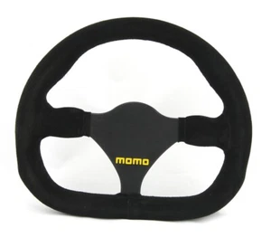 Momo Wildleder Sportlenkrad Modell mod. 27 290mm schwarz black steering wheel vo - Bild 1 von 3