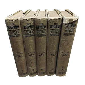 The Heptameron Of The Tales Of Margaret Queen Of Navarre In 5 Volumes Bundle Lot - Picture 1 of 24