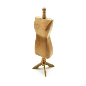 Casa de muñecas sastre de madera muñeca maniquí modelo 1:12 decoración en miniatura colgador - Imagen 1 de 3