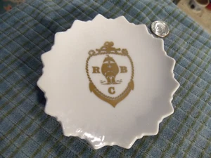 Vintage RBC Nautical Ship Porcelain PIN TRAY plate WALL HANGER 3 3/4" VG ! - Picture 1 of 3