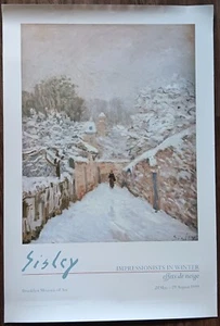 Sisley. Impressionists in Winter. Brooklyn Museum of Art 1999 poster - Picture 1 of 1