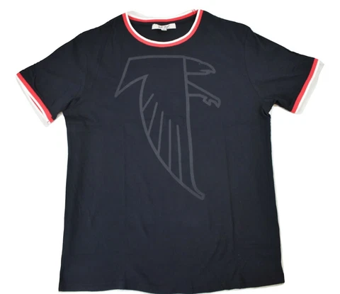 Mens Junk Food NFL Atlanta Falcons Throwback Ringer Tee Shirt New S-2XL Cover