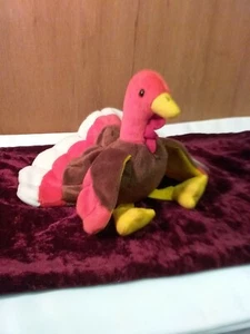 Peluche de pavo Ty Gobbles 1996 7" animal de peluche - Imagen 1 de 4