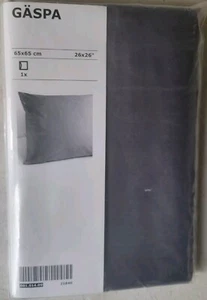 IKEA GASPA Gray Pillowcase Square Pillow case Euro Sham 26 x 26" GÄSPA - Picture 1 of 6