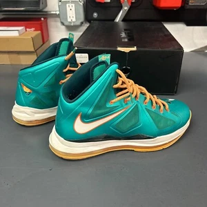 Nike LeBron X Miami Dolphins Size 11 (VERY LIGHTLY WORN - GREAT CONDITION) - Picture 1 of 10