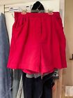 Chaus Sport - Ladies Shorts - Elastic Waist - Dark Pink - Pre-owned - Size Large