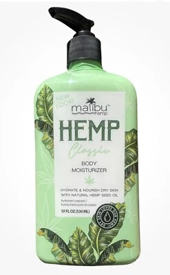 Hidratante de cânhamo Malibu 18 oz - Hidrate e nutra com cânhamo natural - Imagem 1 de 2