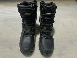 Safety Work Boots Steel Toe Traverrse TF8 Fusion Black Leather Lace And Zip 