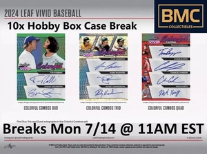 Eduardo Tait 2024 Leaf Vivid Baseball 1x Case Break #45 - Bild 1 von 1