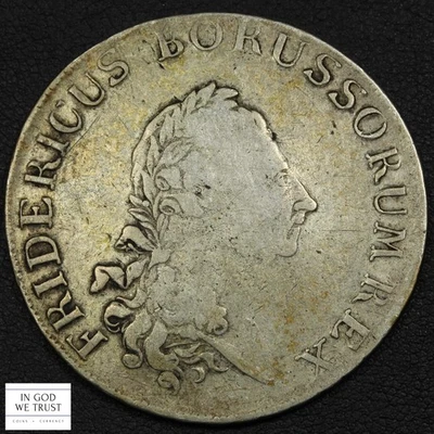 1783 B German States Prussia Friedrich II Silver Thaler - Image 1 of 3