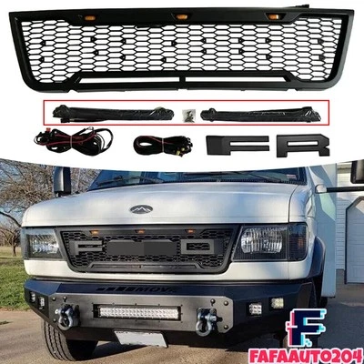 Front Grille for 2003-2007 Econoline E150 E250 E350 Grill with LED Light Bars Foto 1 de 4