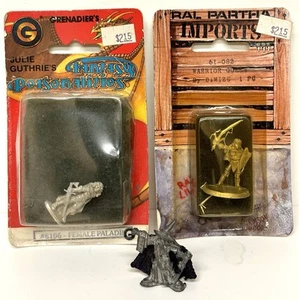 Julie Guthrie Fantasy Personalities & Ral Partha Lot Of 3 Pewter Mini Figures - Picture 1 of 8