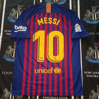 Barcelona Home Football Shirt Jersey 2018 2019 Nike Lionel Messi Size M - Image 1 of 4
