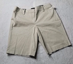 Talbots perfekte Damenshorts Größe 6 hellbraune Bermudashorts Baumwolle neu mit Etikett - Bild 1 von 6