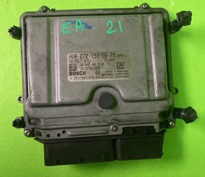 07-10 Mercedes W211 E350 CLK350 ECU ECM A2721531679 ****CRACKED SEE PICS **** - Bild 1 von 7