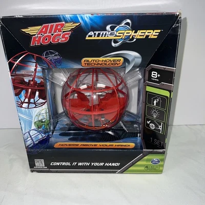 Air Hogs Atmosphere Axis Hovering Sphere Wave Control Spin Master, RED, NEW - Image 1 of 4