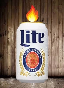 Candele candela lattina birra Miller Lite nuove 12 oz profumate fatte a mano in TN idea regalo - Foto 1 di 4