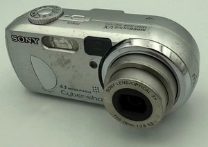 Sony Cybershot DSC-P73 4.1MP Compact Digital Camera Silver Tested & Working - Picture 1 of 7