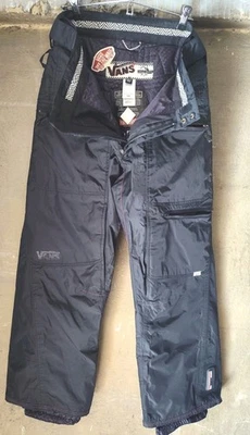 罕见 W 范斯 blk 有内衬雪地滑雪板工装裤-Recco 雪崩标签样品 — 第 1/4 张图片