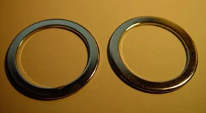 1967-77 Norton Commando, TWO (2), OEM, Chrome Steel FORK CAP Washers. 06-7511 - Picture 1 of 2