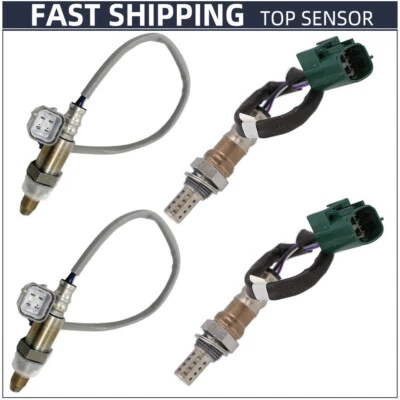 Sensor de oxígeno O2 aguas arriba + aguas abajo 4 piezas para Nissan 2007-2013 TITAN Armada 5,6 L Foto 1 de 4