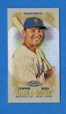 2021 Topps Allen & Ginter Chrome Michael Conforto Mini  #175 New York - Image 1 of 3