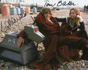 Doctor Who Autograph: TOM BAKER & LALLA WARD (The Leisure Hive) Signed Photo - Picture 1 of 1