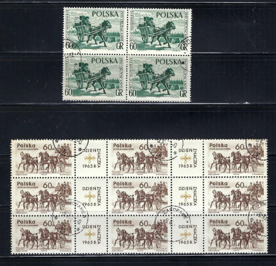 ''HORSES TRANSPORTATION    POLAND  {13}  LABELS - Image 1 of 1