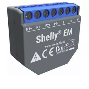 Shelly Em 2-Channel Wifi Énergie Mètre Interrupteur, 3800235262207 - Bild 1 von 1